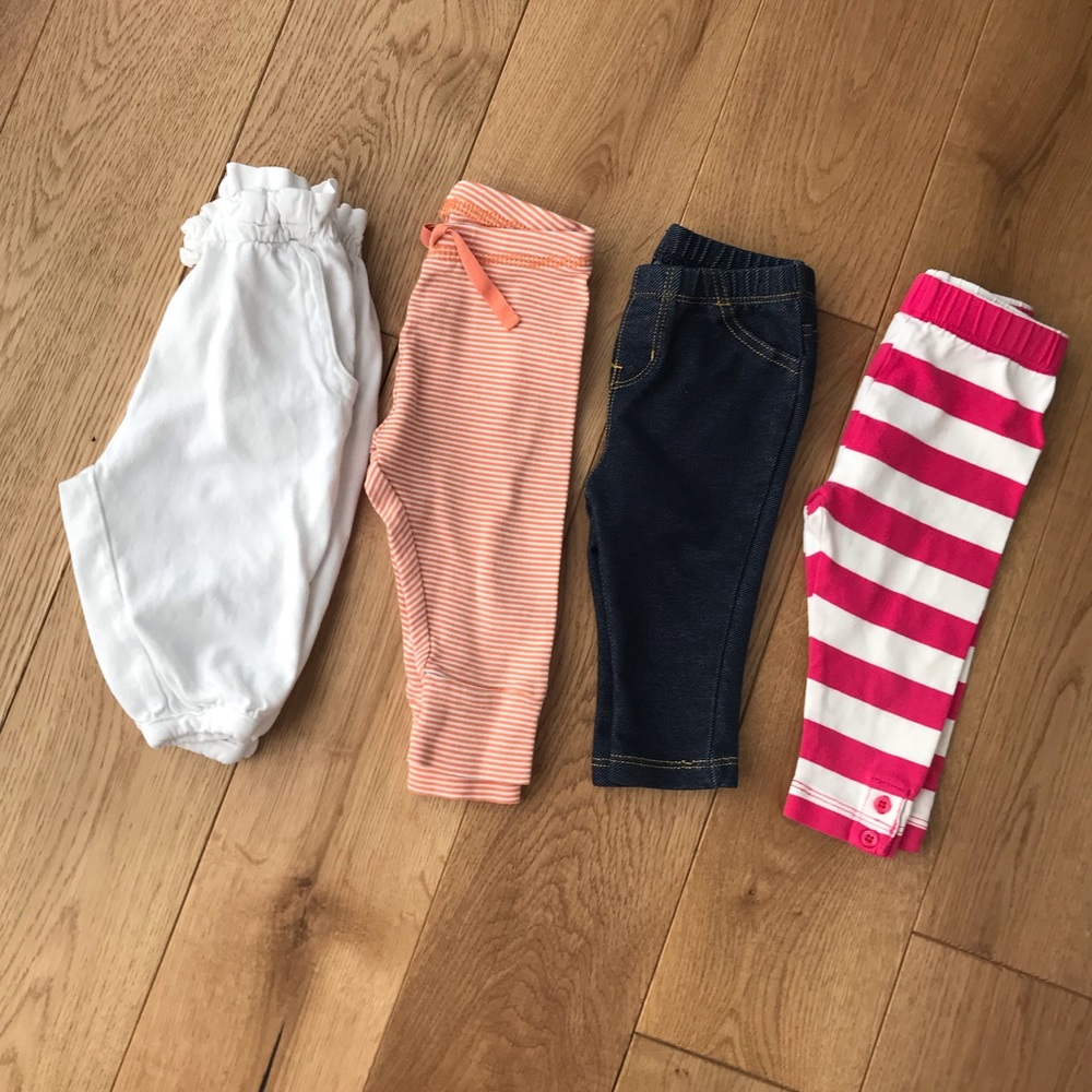 GAP Girls 3-6 month legging/pant bundle